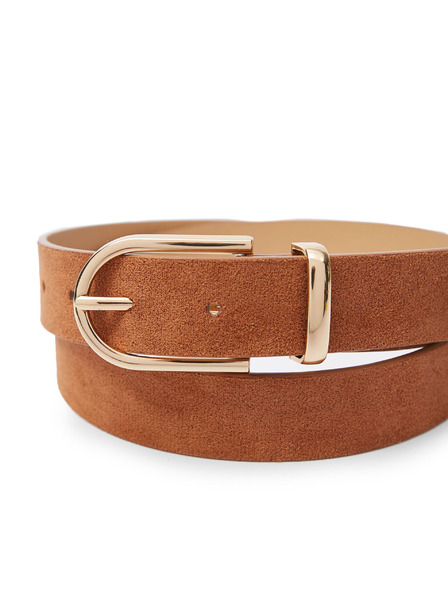 Orsay Hnědý dámský pásek v semišové úpravě ORSAY