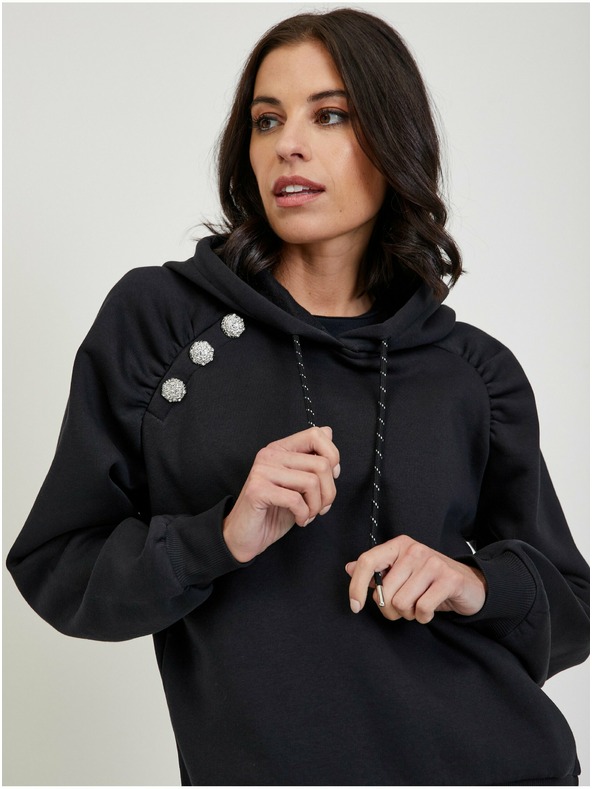Orsay Černá dámská mikina s kapucí ORSAY