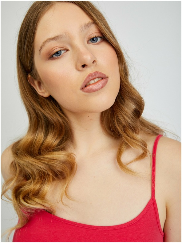 Orsay Sada dvou dámských tílek v tmavě růžové barvě ORSAY