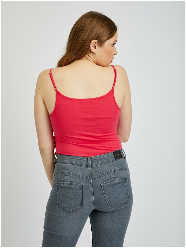 Orsay Sada dvou dámských tílek v tmavě růžové barvě ORSAY