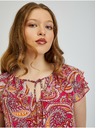 Orsay Červeno-růžová dámská vzorovaná halenka ORSAY