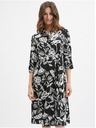 Orsay Černé dámské květované šaty ORSAY