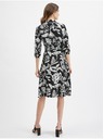 Orsay Černé dámské květované šaty ORSAY