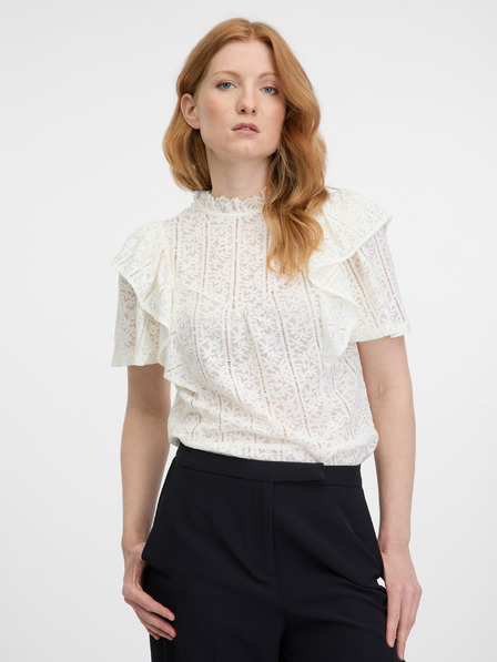 Orsay Bílá dámská krajková halenka ORSAY