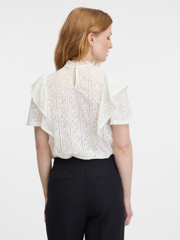 Orsay Bílá dámská krajková halenka ORSAY