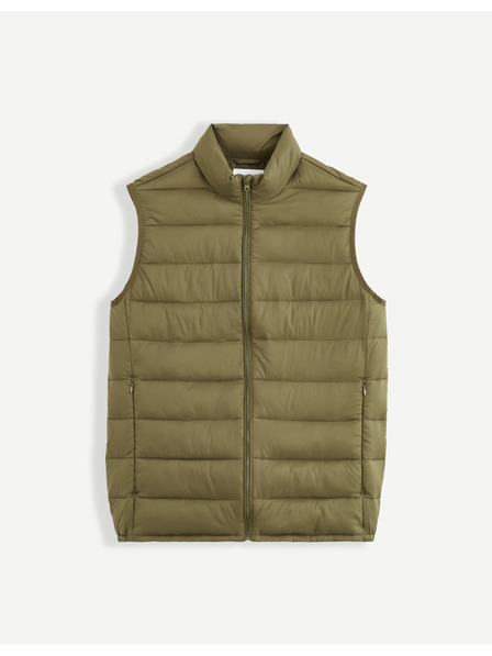 Celio Khaki pánská prošívaná vesta Celio