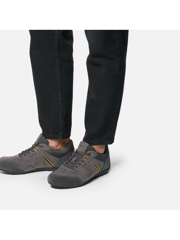 Geox Tmavě šedé pánské tenisky Geox Ravex