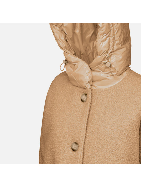 Geox Hnědý dámský kabát Geox Calithe