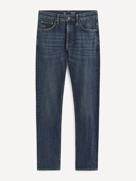 Celio Tmavě modré pánské straight fit džíny Celio