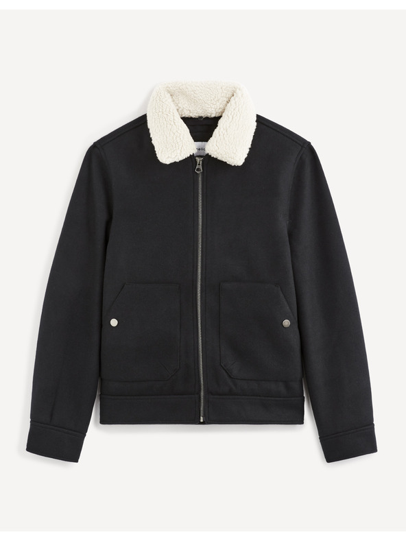 Celio Tmavě modrá bunda Celio Vujackwoo2