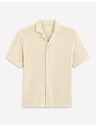 Celio Béžová pánská košile Celio Dabob