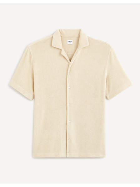 Celio Béžová pánská košile Celio Dabob