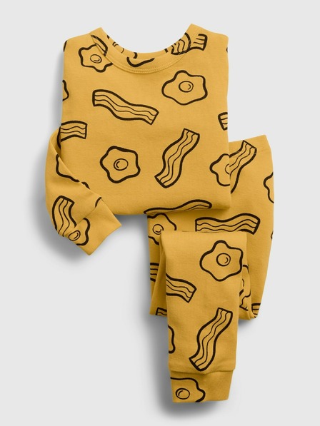 GAP Dětské pyžamo eggs and bacons GAP