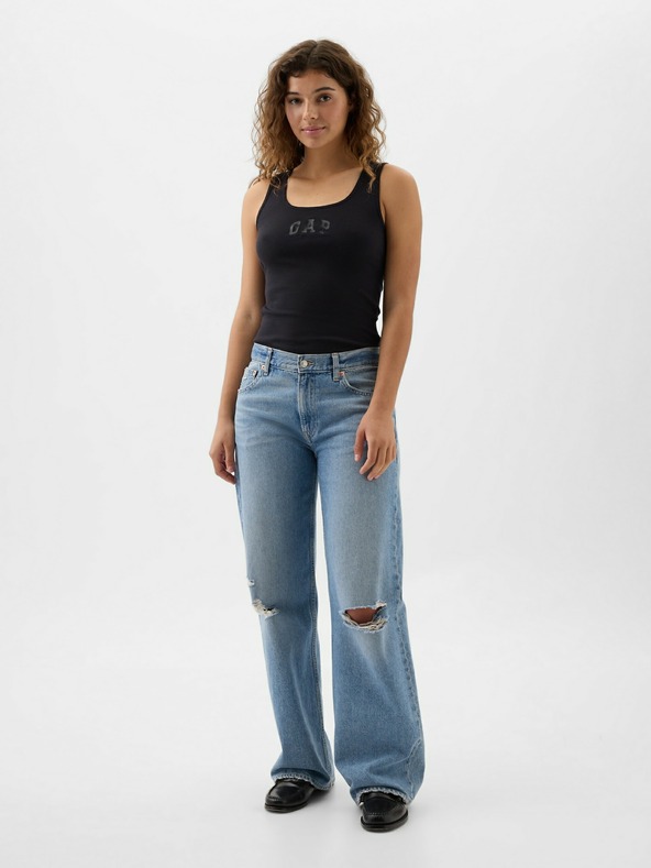 GAP Žebrované tílko s logem GAP