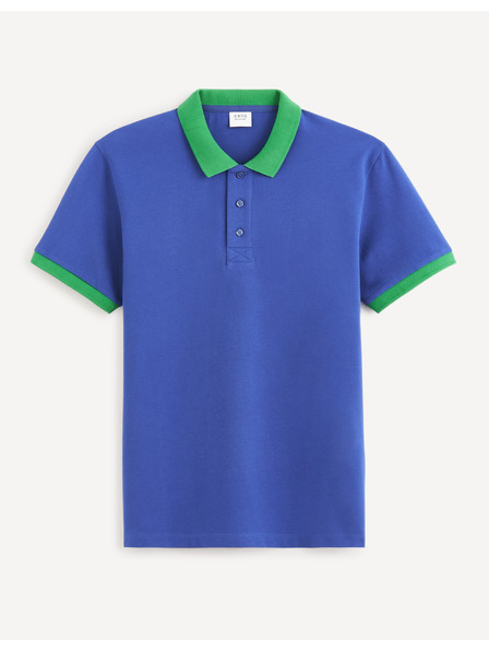 Celio Modré pánské polo tričko Celio Decabestan