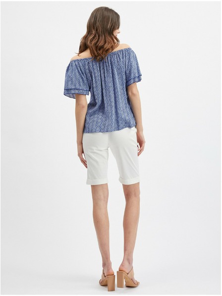 Orsay Modrá dámská vzorovaná halenka ORSAY