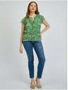 Orsay Zelená dámská vzorovaná halenka ORSAY
