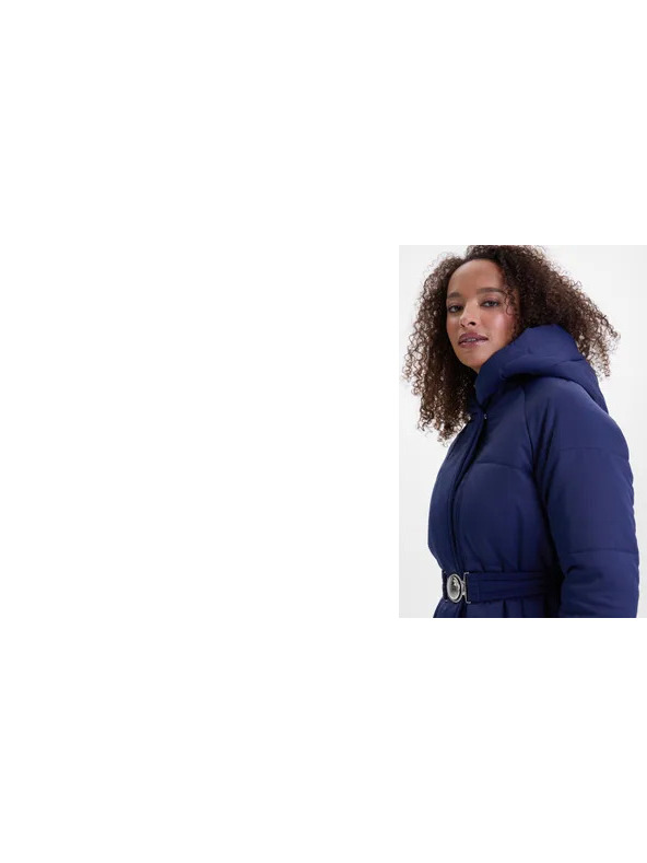 Orsay Tmavě modrý dámský prošívaný kabát ORSAY