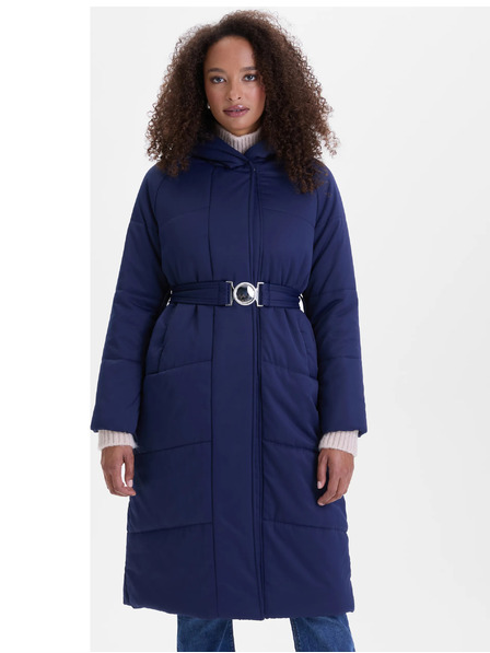 Orsay Tmavě modrý dámský prošívaný kabát ORSAY