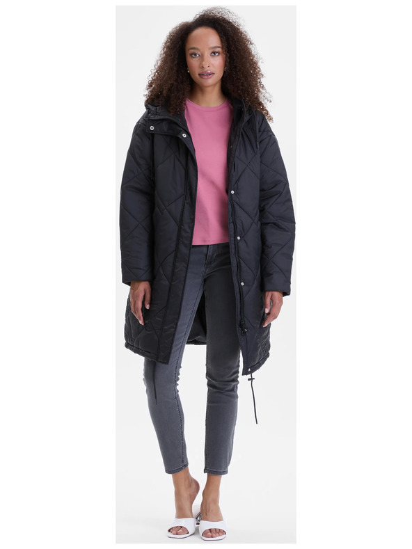 Orsay Černý dámský prošívaný kabát ORSAY