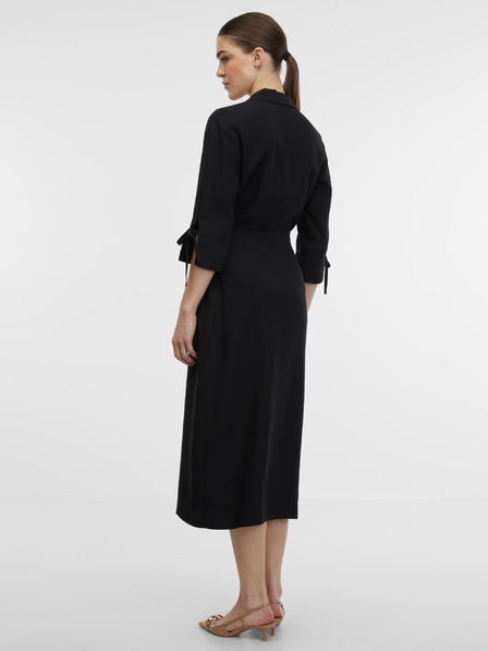 Orsay Černé dámské zavinovací šaty ORSAY