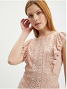 Orsay Světle růžová dámská krajková halenka ORSAY