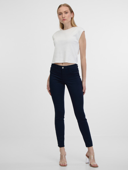 Orsay Tmavě modré dámské skinny fit džíny ORSAY