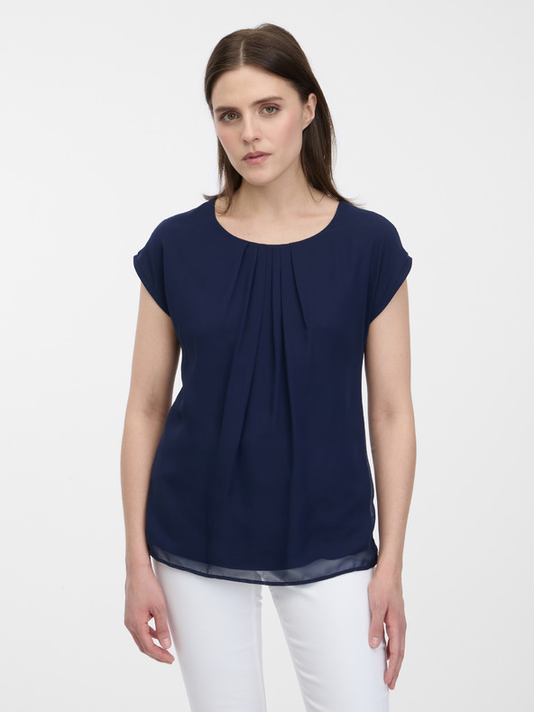 Orsay Tmavě modrá dámská halenka ORSAY