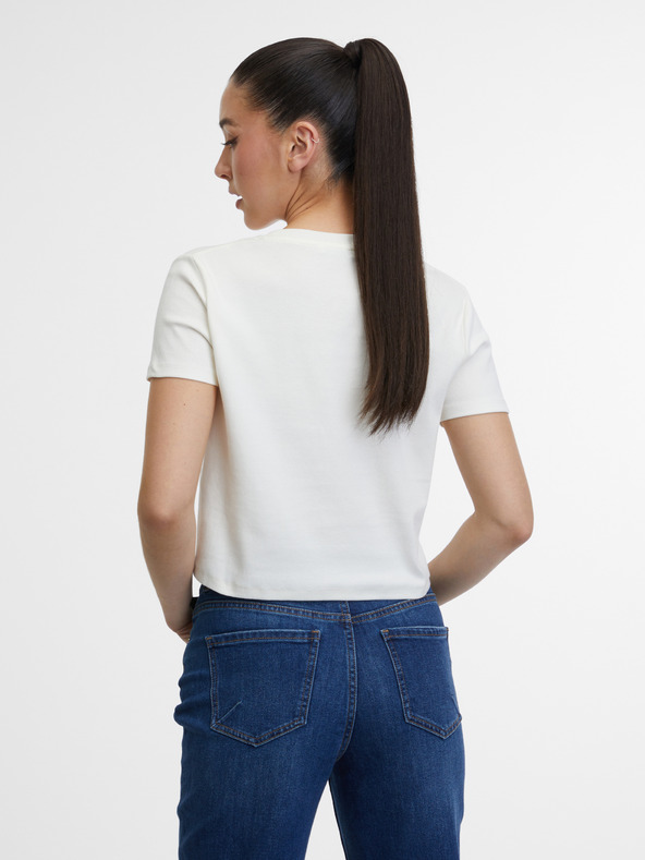 Orsay Krémové dámské tričko ORSAY