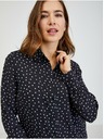 Orsay Černá dámská puntíkovaná košile ORSAY
