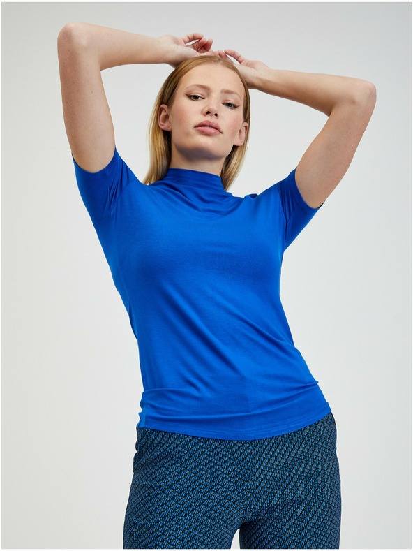 Orsay Modré dámské tričko ORSAY