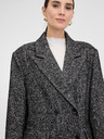 Orsay Tmavě šedý dámský krátký kabát ORSAY