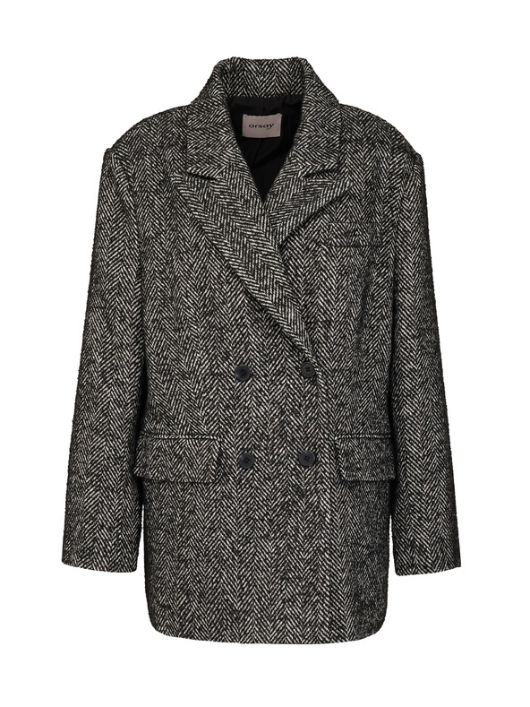 Orsay Tmavě šedý dámský krátký kabát ORSAY