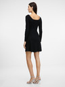 Orsay Černé dámské šaty ke kolenům ORSAY