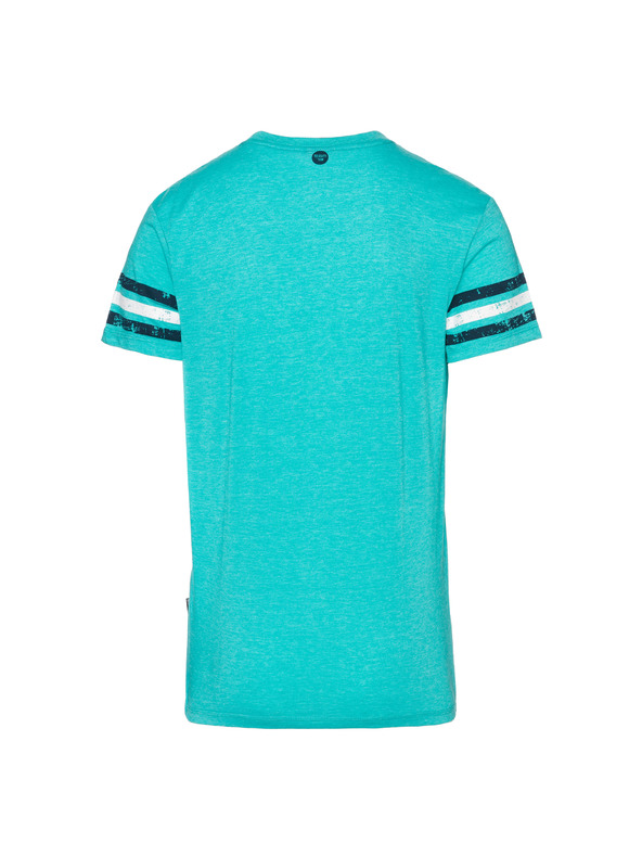 Sam 73 Tyrkysové pánské tričko s potiskem SAM 73