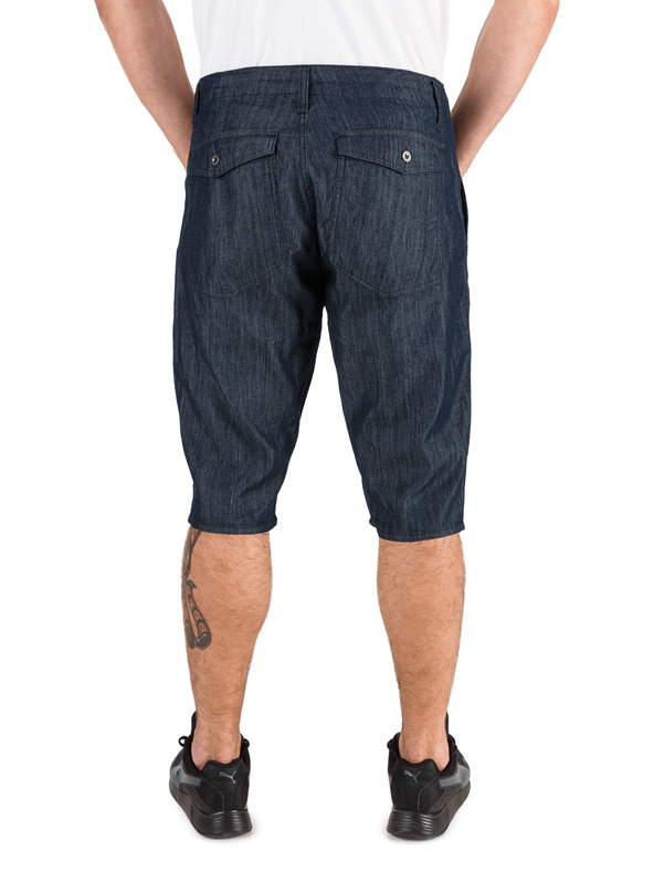 Sam 73 Tmavě modré pánské džínové kraťasy SAM 73