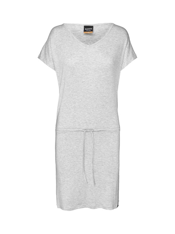 Sam 73 Šedé dámské šaty se zavazováním SAM 73