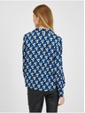 Orsay Černo-modrá dámská vzorovaná halenka ORSAY