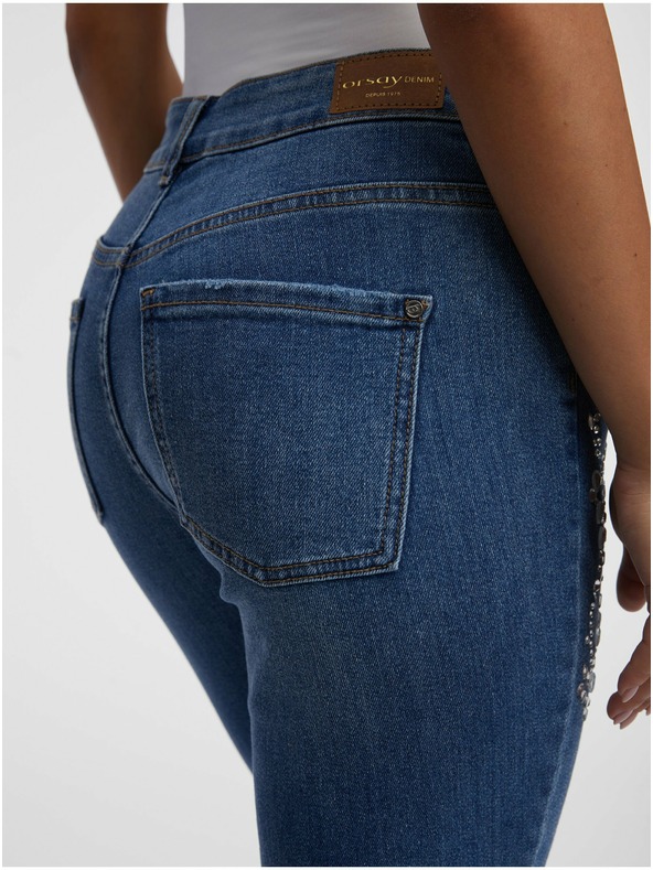 Orsay Modré dámské slim fit džíny ORSAY