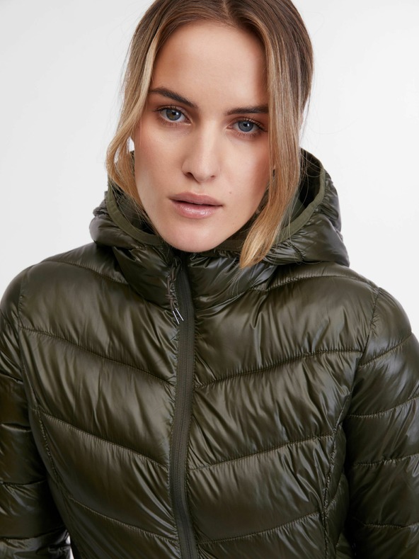 Orsay Khaki dámský prošívaný kabát ORSAY