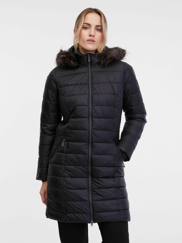 Orsay Černý dámský prošívaný kabát ORSAY