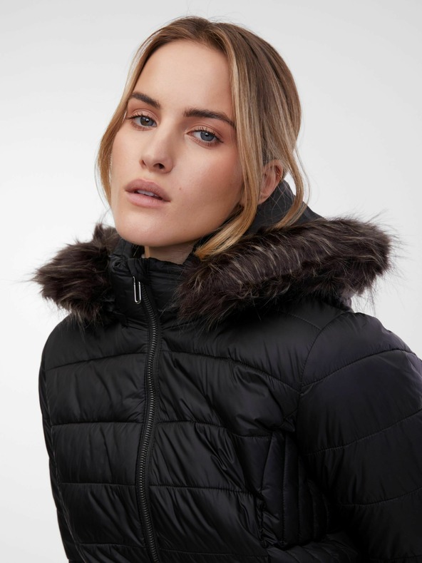 Orsay Černý dámský prošívaný kabát ORSAY