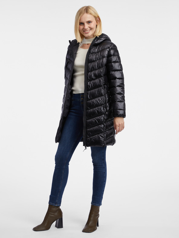 Orsay Černý dámský prošívaný kabát ORSAY