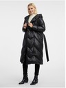 Orsay Černý dámský péřový kabát ORSAY