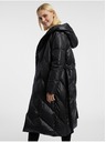 Orsay Černý dámský péřový kabát ORSAY