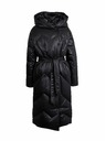 Orsay Černý dámský péřový kabát ORSAY