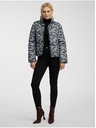 Orsay Šedo-černá dámská vzorovaná prošívaná bunda ORSAY