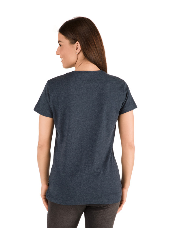 Sam 73 Tmavě modré dámské tričko s potiskem SAM 73