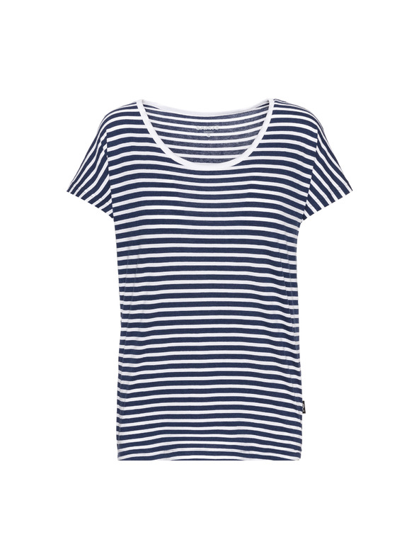 Sam 73 Tmavě modré dámské pruhované tričko SAM 73