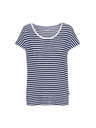 Sam 73 Tmavě modré dámské pruhované tričko SAM 73